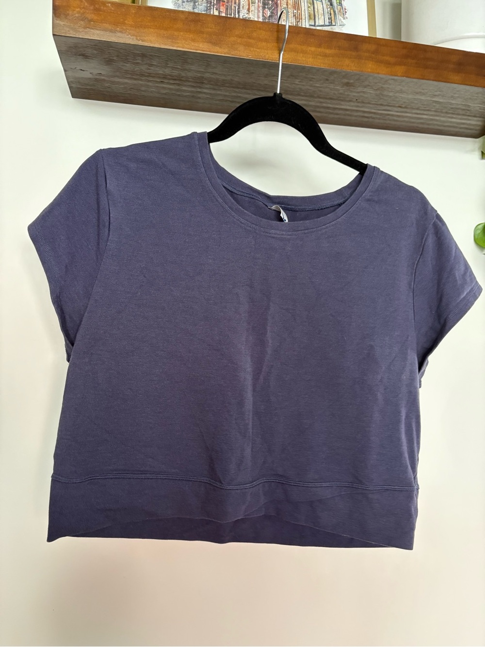 Old Navy Slate Blue Crop Tee